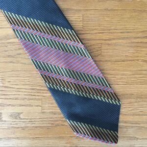 Vintage Macy’s Del Soldato Silk Stripe Tie